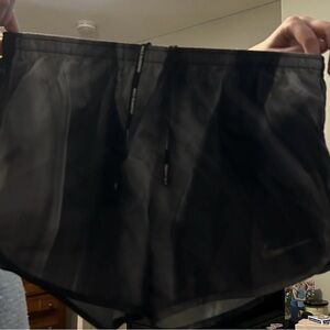 Black and Grey Nike Athletic Shorts